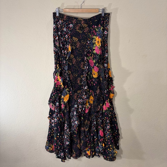 NWTfree people forever flirt Maxi skirt Sz 12 Boho Cottagecore Grunge Whimsigoth - Picture 3 of 12